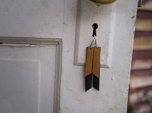Layered Leather Earring