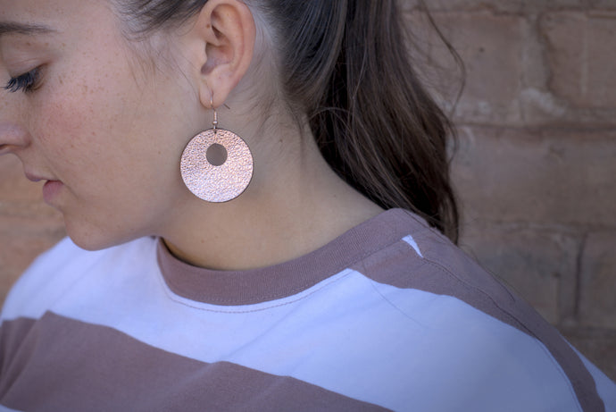 Round cutout Earring